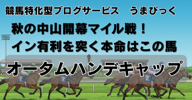 【京成杯オータムハンデ2025予想】イン有利を突く本命はこの馬！